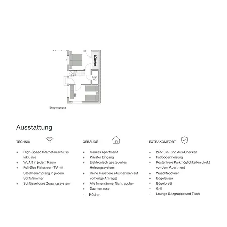 Im Tal 2 WH01 - Apartment 2 Schlafzimmer, 4 alt *